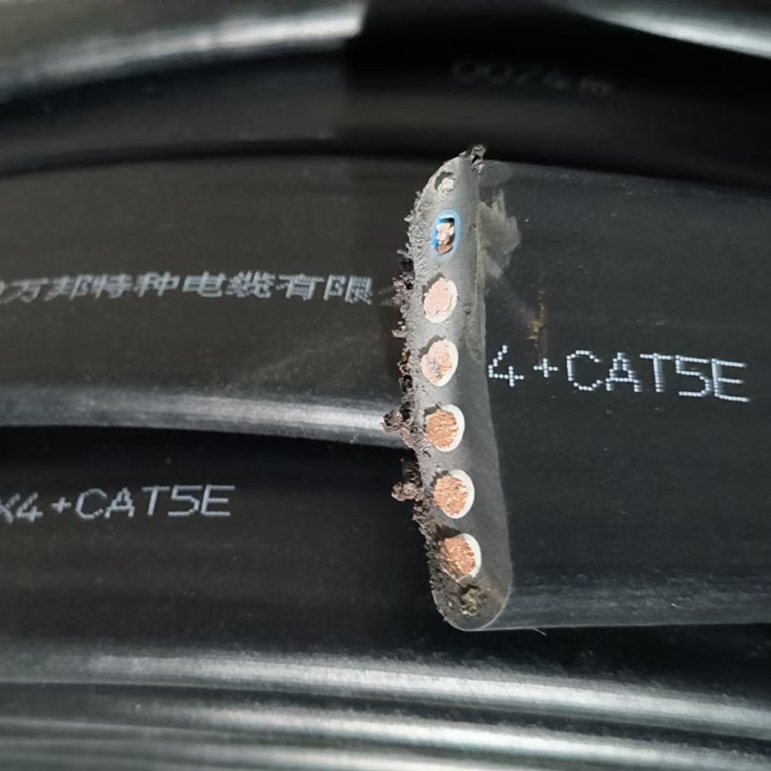 YFFBG 5x4+CAT5E-2复合行车扁平电缆
